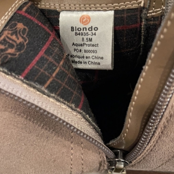 Blondo tan booties 8.5 almond toe - Picture 6 of 9